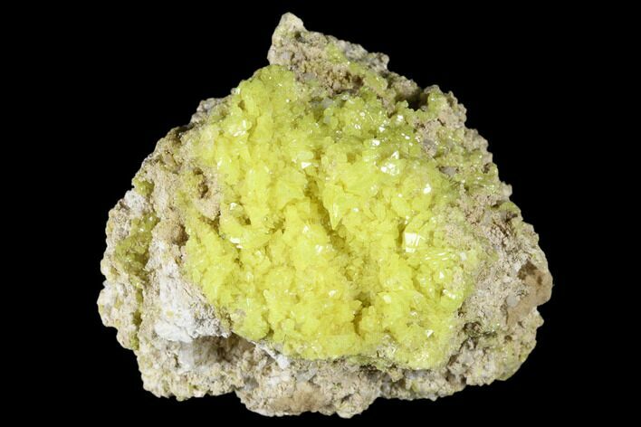Sulfur Crystals on Matrix - Steamboat Springs, Nevada #174207